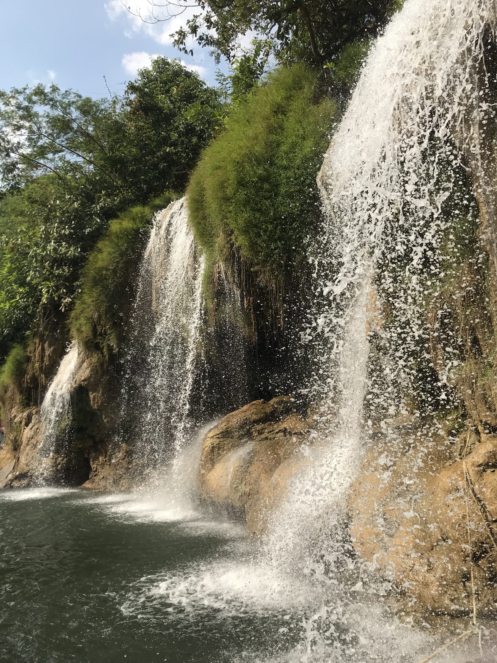 Sai Yok waterfall close-up